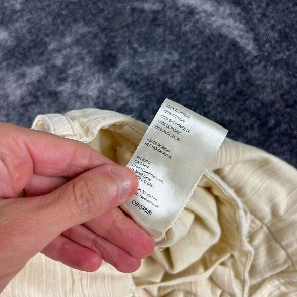 Free People Cargo Distressed Platoon Jogger Pants Pockets XS Button Fly Beige - Picture 2 of 15